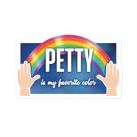 Celestial Boots Petty Is My Favorite Color Sticker