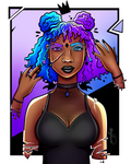 Her Inner-visions Shattered Her Reality - Print