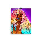 She Found Her Tranquility In A World Of Chaos - Print
